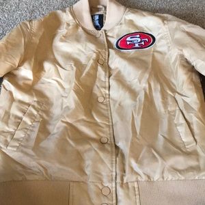 49ers letterman jacket never worn